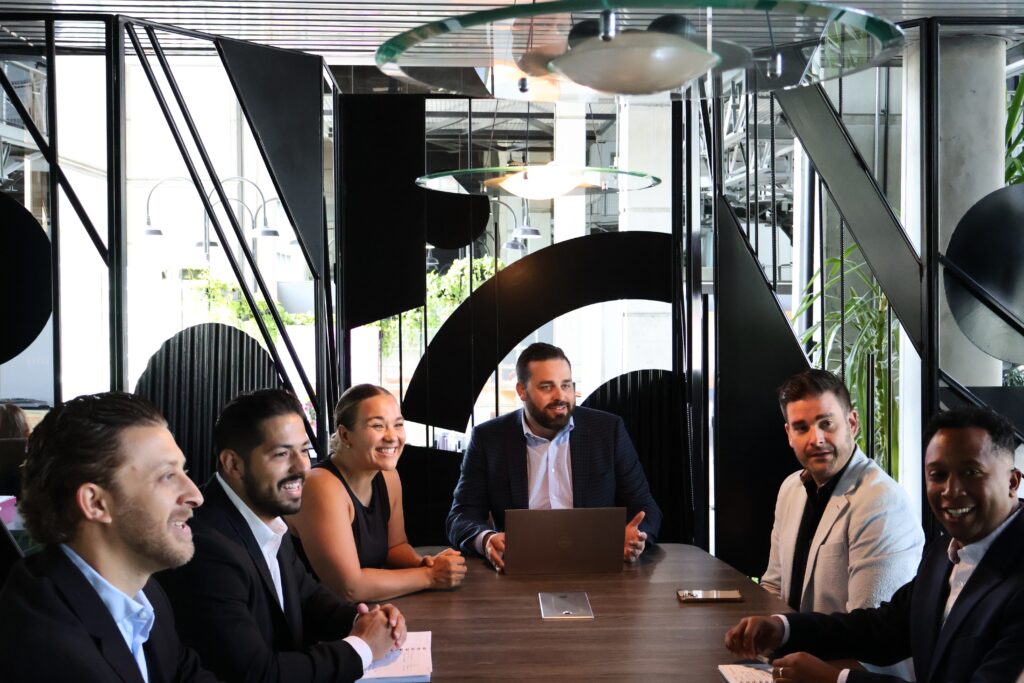 Group of Architecture, Construction, and Engineering recruiters in a meeting