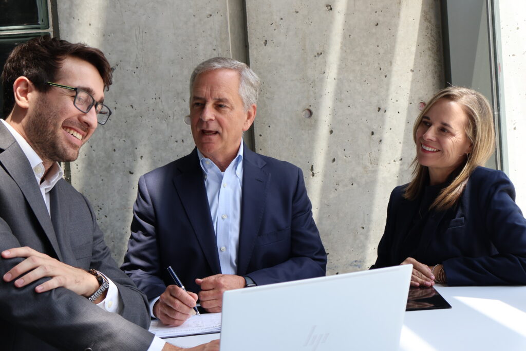 commercial banking recruiters in a meeting